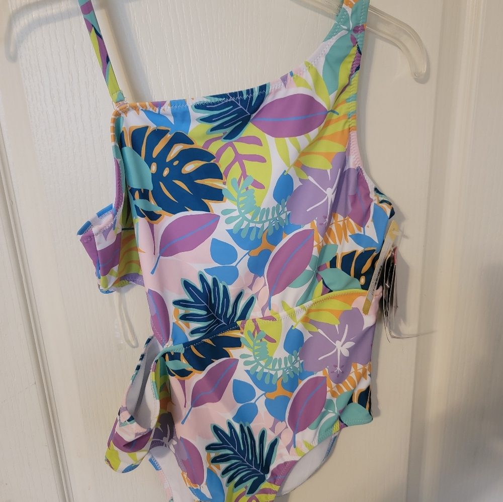 Andy & Evan Pink and Purple One Piece Swimwear